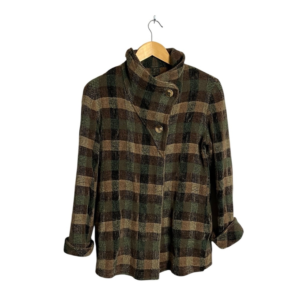 Loominus Handwoven Sweater Jacket Handwoven Rayon Chenille S